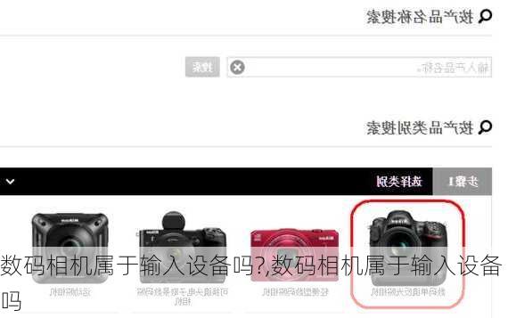 数码相机属于输入设备吗?,数码相机属于输入设备吗