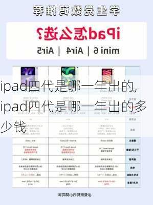 ipad四代是哪一年出的,ipad四代是哪一年出的多少钱