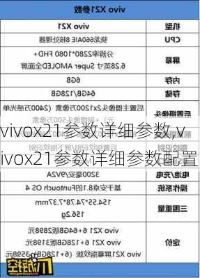 vivox21参数详细参数,vivox21参数详细参数配置