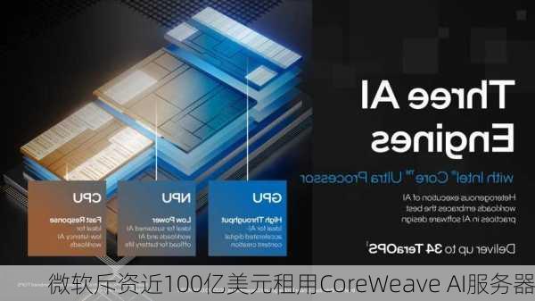 微软斥资近100亿美元租用CoreWeave AI服务器