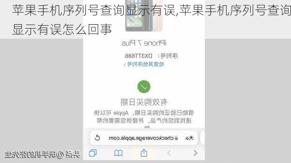 苹果手机序列号查询显示有误,苹果手机序列号查询显示有误怎么回事