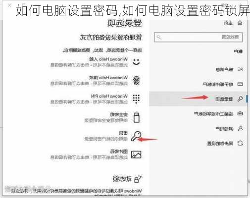 如何电脑设置密码,如何电脑设置密码锁屏