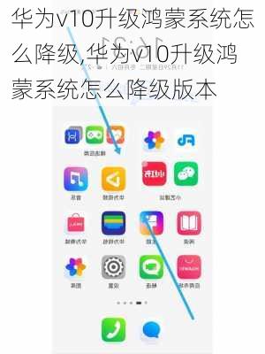 华为v10升级鸿蒙系统怎么降级,华为v10升级鸿蒙系统怎么降级版本