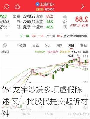 *ST龙宇涉嫌多项虚假陈述 又一批股民提交起诉材料