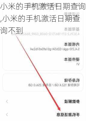 小米的手机激活日期查询,小米的手机激活日期查询不到